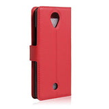KuGi BLU Life One X2 Mini case,ultra-thin MX style PU Cover + TPU Back Wallet stand Case For BLU Life One X2 Mini smartphone(Red)