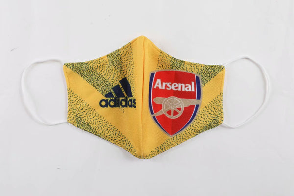 Premier League Arsenal Face Mask Yellow