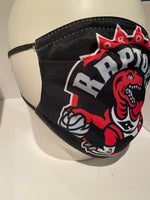 NBA Toronto Raptors Black Face Mask with adjustable strap